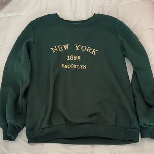 Green New York Brooklyn Sweatshirt